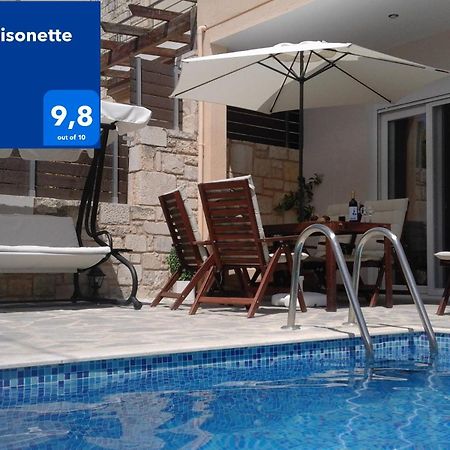“Theeporto” Maisonette With Pool Gouves Exterior foto